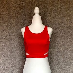 🍊🌺Bright Orange Crop Top🌺🍊